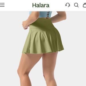 Olive green exercise skirt halara